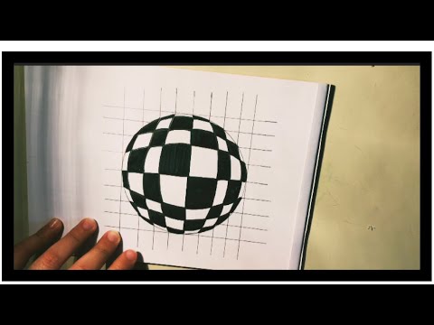 3D PATTERNS OF SPHERE ILLUSION ART L EASY DRAWING