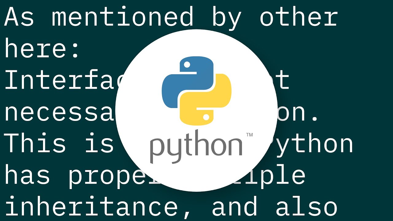 python program implement interface using class |... How do I implement interfaces in python? - YouTube