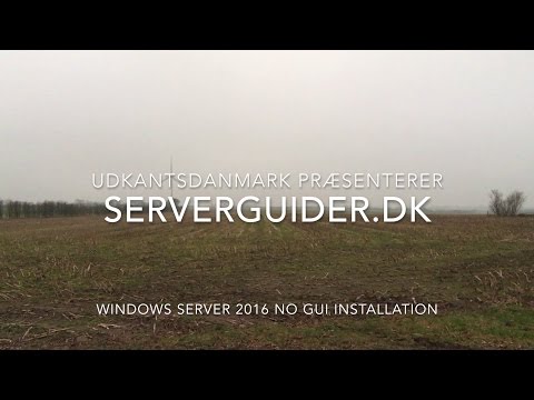 Windows Server 2016 No GUI installation