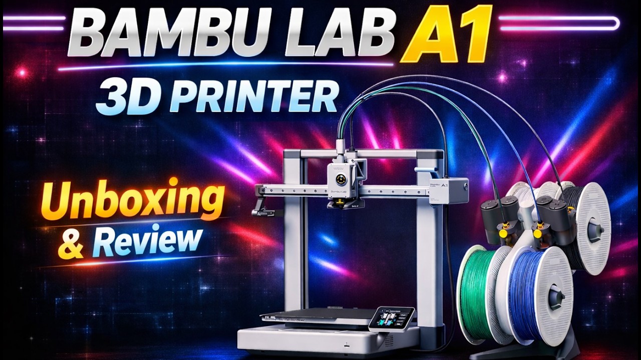 Bambu Lab A1 3D Printer Unboxing and Review |  ELECTRIC GURU