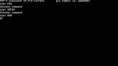 DEC PDP4 DEC PDP 4 STARTSCREEN COMPUTER SIMULATION SIMULATOR EMULATOR