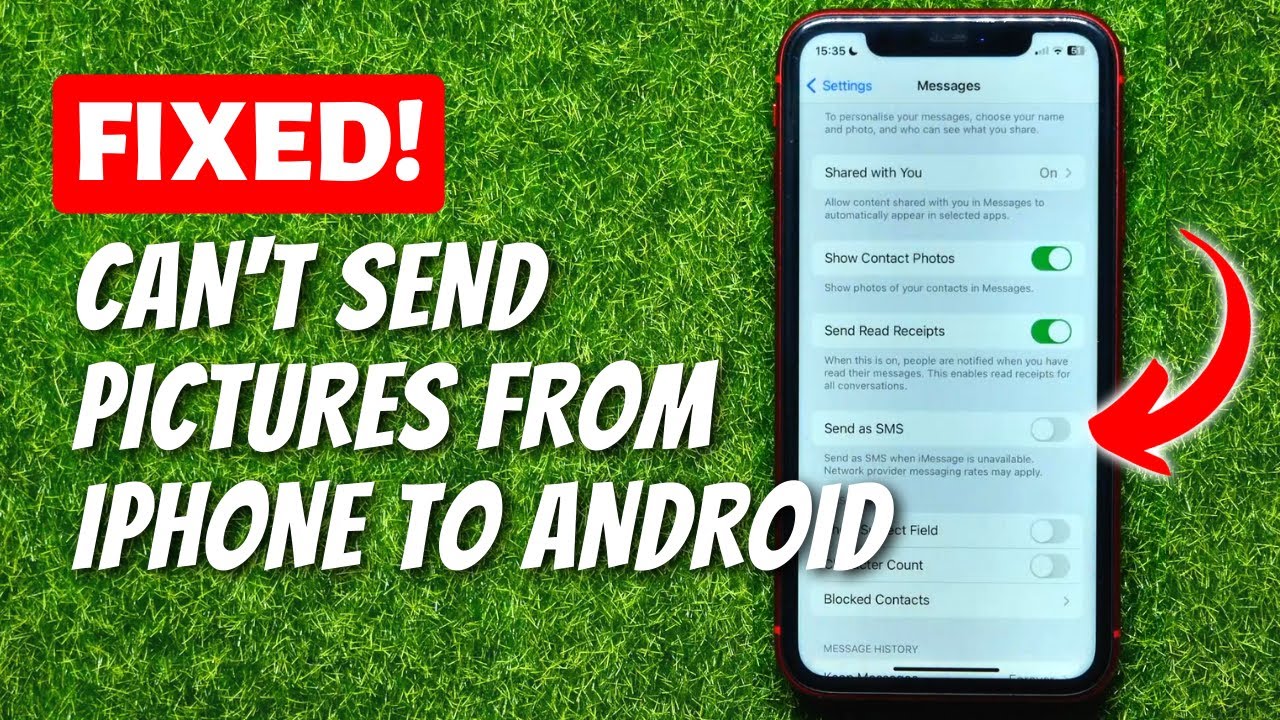 How To Fix Can't Send Pictures From iPhone To Android - YouTube