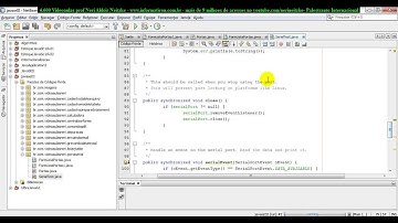 aula 4714 javaseIII  explicando codigo de leitura dados da serial THREAD BufferedReader InputStreamR