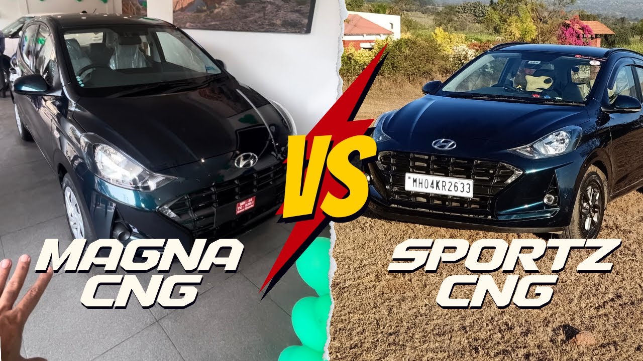 Grand i10 Nios Manga CNG Vs Grand i10 Nios Sportz CNG which is worth