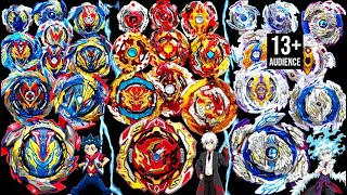 Ultimate Triple Evolution Battle All Valkyries Vs All Spriggans Vs All Longinus - Beyblade Burst Bu