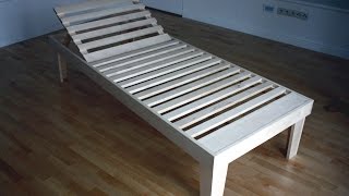 Second part of the tutorial - how to make wooden sunbed in You backyard.