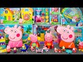 Peppa pig toys unboxing asmr  70 minutes asmr unboxing with peppa pig revewpepa pig car race track
