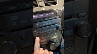 How to bypass radio code on a 2007 Acura MDX