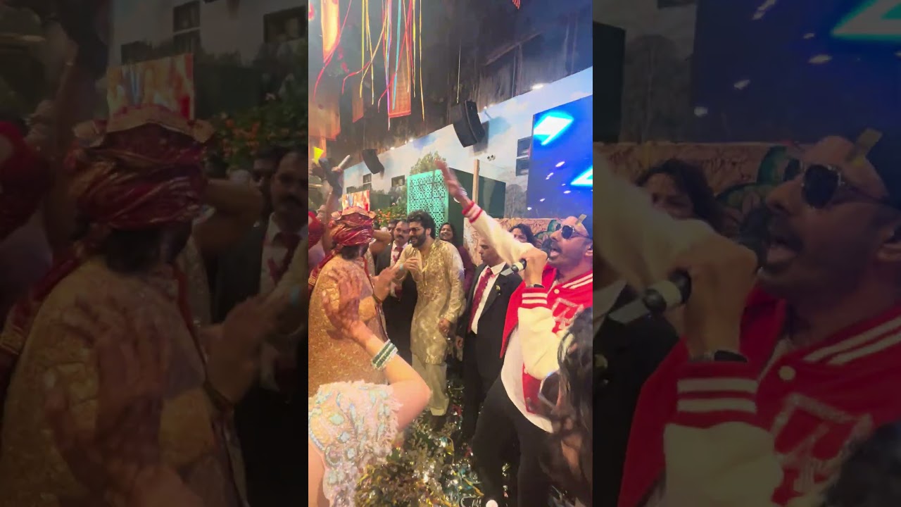 Anant Ambani Baraat - Sukhbir Performance