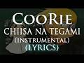 CooRie - CHIISA NA TEGAMI INSTRUMENTAL【KARAOKE ROMAJI LYRICS】