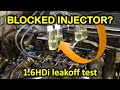 How to test injectors in 1.6HDi/TDCi (injector leak off test; Peugeot, Citroen, Ford, Volvo, Mini)