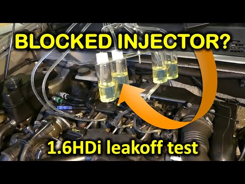 How to test injectors in 1.6HDi/TDCi (injector leak off test; Peugeot, Citroen, Ford, Volvo, Mini)