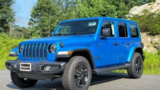 2023 Jeep Wrangler Sahara High Altitude Hydro Blue (In Depth Video Tour)