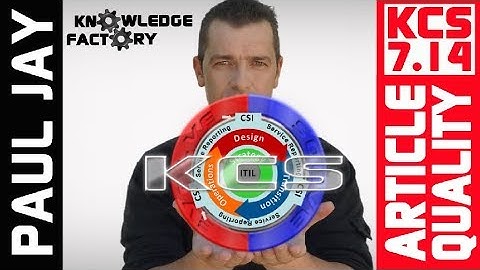 KCS 7.14 Managing Knowledge Article Quality - Knowledge Centered Support