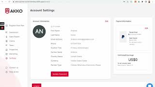 10 - AKKO Partner Portal Settings