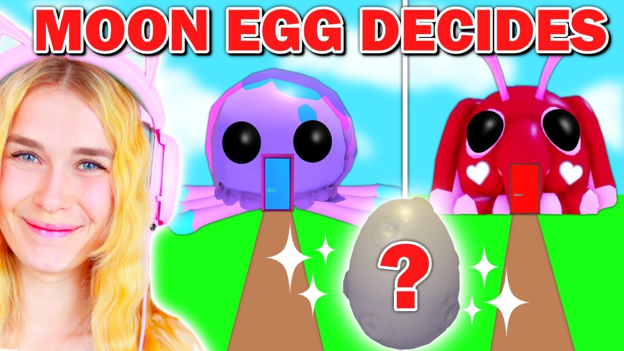 MOON EGG Decides What We BUILD In Adopt Me! (Roblox)