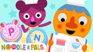 Pat-A-Cake Kids Nursery Rhymes Bake A Cake And Review Letters With Noodle & Pals