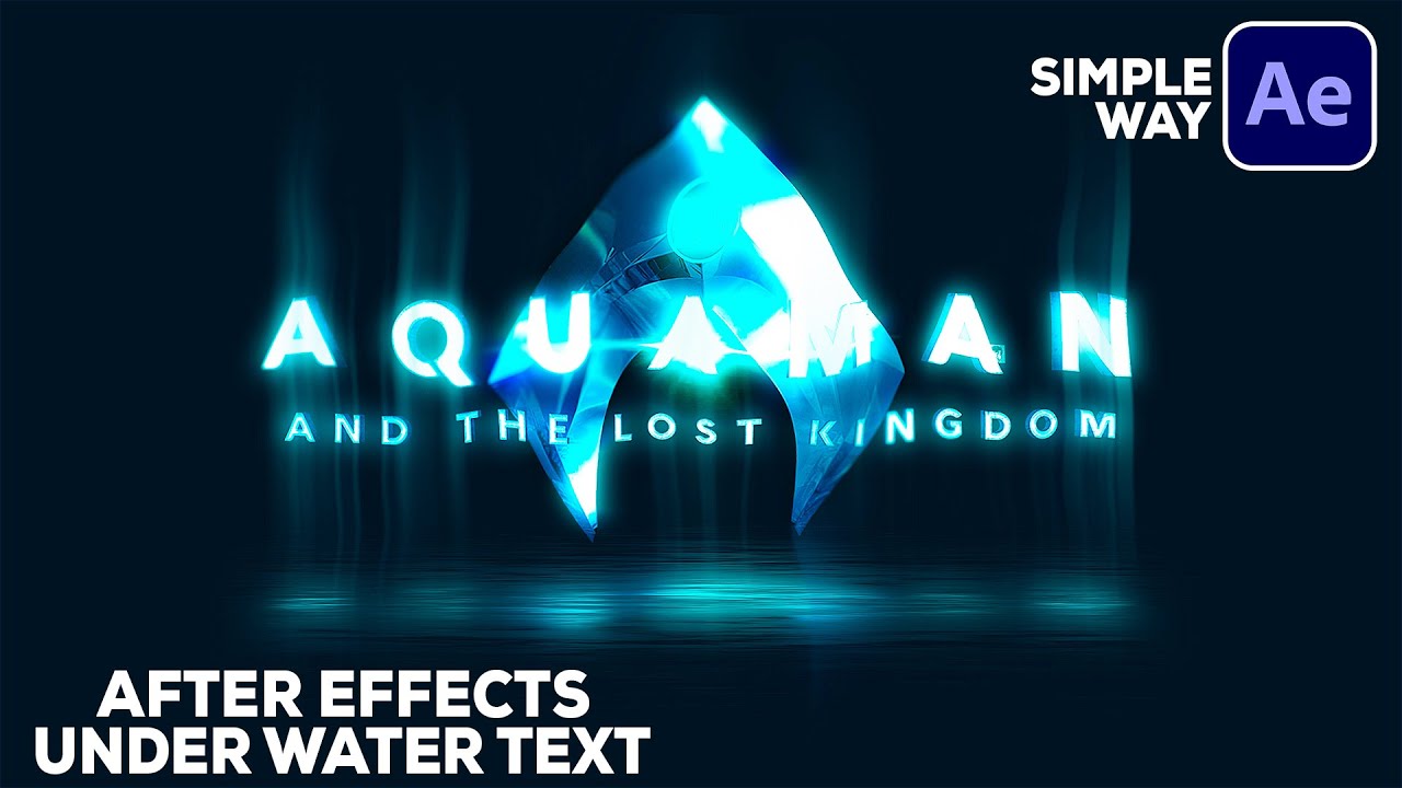 After Effects UNDER WATER Logo & Text Animation After Effects Logo