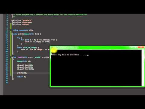 C++ Deque (part1) - YouTube