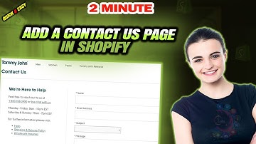 How to add a contact us page in shopify 2025 (Quick & Easy)