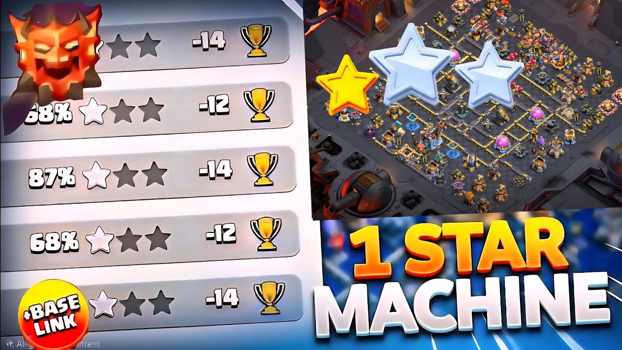 New TOXIC TH18 Base Got Me Many 1 STAR Against Thrower Best TH18 Anti-Everythinh  Base #clash