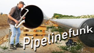 Video thumbnail of "PIPELINEFUNK - ARMIN KÜPPER spielt Saxophon mit dem verrückten Echo von der Pipeline"