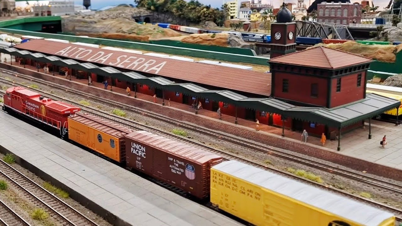 Maquete de Ferreomodelismo, Ibirapuera SP #brazil  #modetrainlayout #modeltrains #modeltrainrailroad