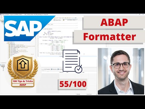 ABAP Formatter in Eclipse (ABAP Development Tools) | ABAP Tip #55