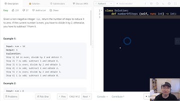 1342. Number of Steps to Reduce a Number to Zero - English Version