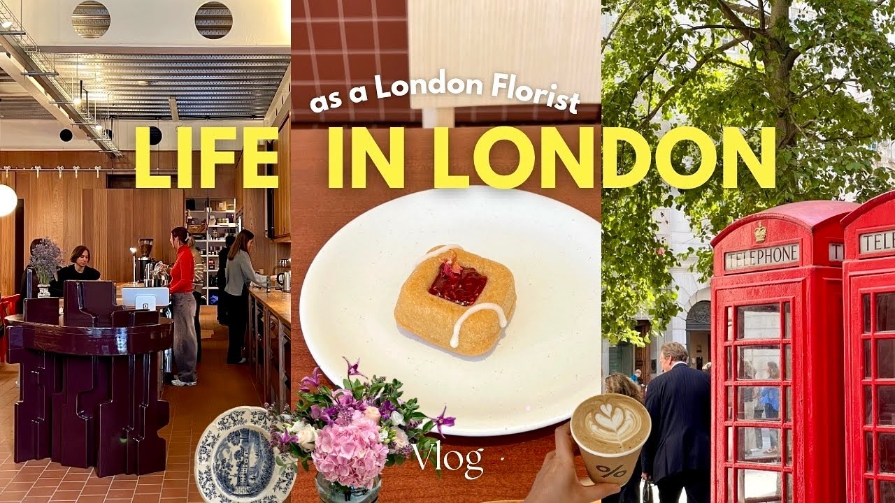 귀여운 런던 카페들☕️🎀 말리본 선데이 마켓, 가을분위기 가득 Holland Park🍂 런던 서점투어, 런던 시니어 플로리스트 일주일