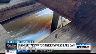 Water at Cypress Lake has not breached dam, flash flood warning continues