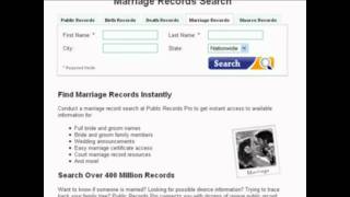 How To Find Marriage Records And Search For People