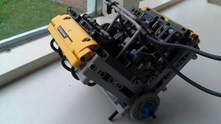 Lego LPE pneumatic  V8. (High rpm!!!!)