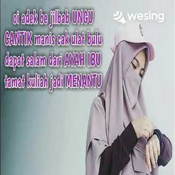 Oi Adek Be Jilbab Ungu