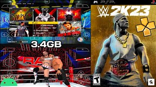 Wwe 2K23 Version 3.0 Psp Game For Ppsspp Emulator On Android Mobile Device Gameplay