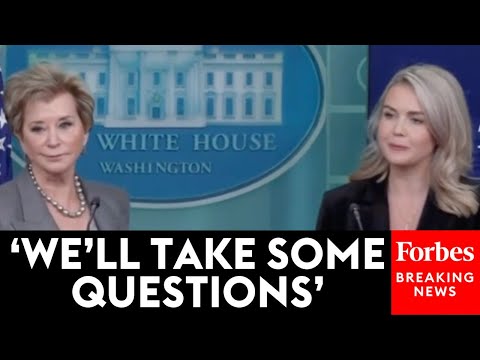 FULL Q A Karoline Leavitt Linda McMahon Take Questions On Dept Of Ed Trump Sedition Post More