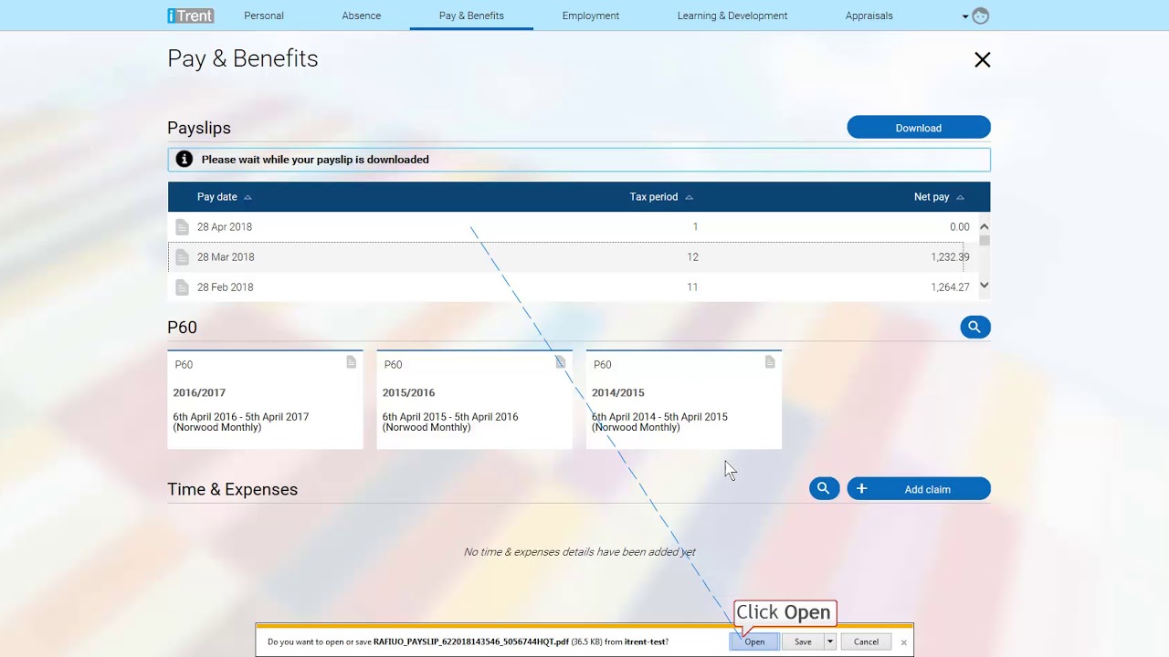 Download your payslip - YouTube
