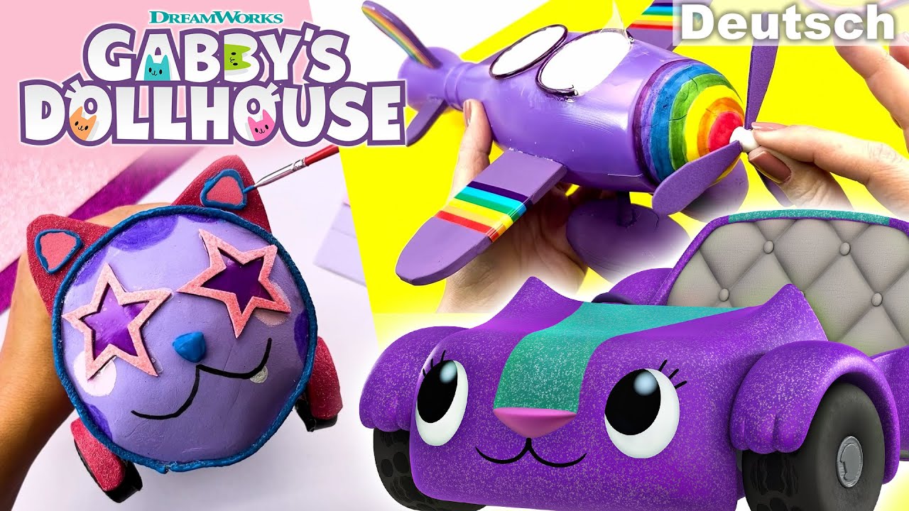 Flugzeuge, Züge und Kätzchenballons! Alle DIY-Fahrzeuge aus GABBY'S DOLLHOUSE
