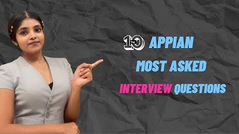 Appian Interview Questions | Appian Scenario Based Questions | Appian BPM | Lowcode