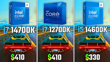 INTEL i7-14700K vs INTEL i7-12700K vs INTEL i5-14600K | Test in 6 Games