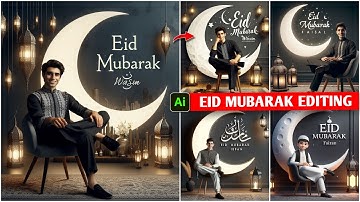 Eid Mubarak Ai Photo Editing 2024 😍 || Bing Ai Image Generator - Ghaus Editz