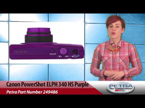 Canon PowerShot ELPH 340 HS Purple Camera