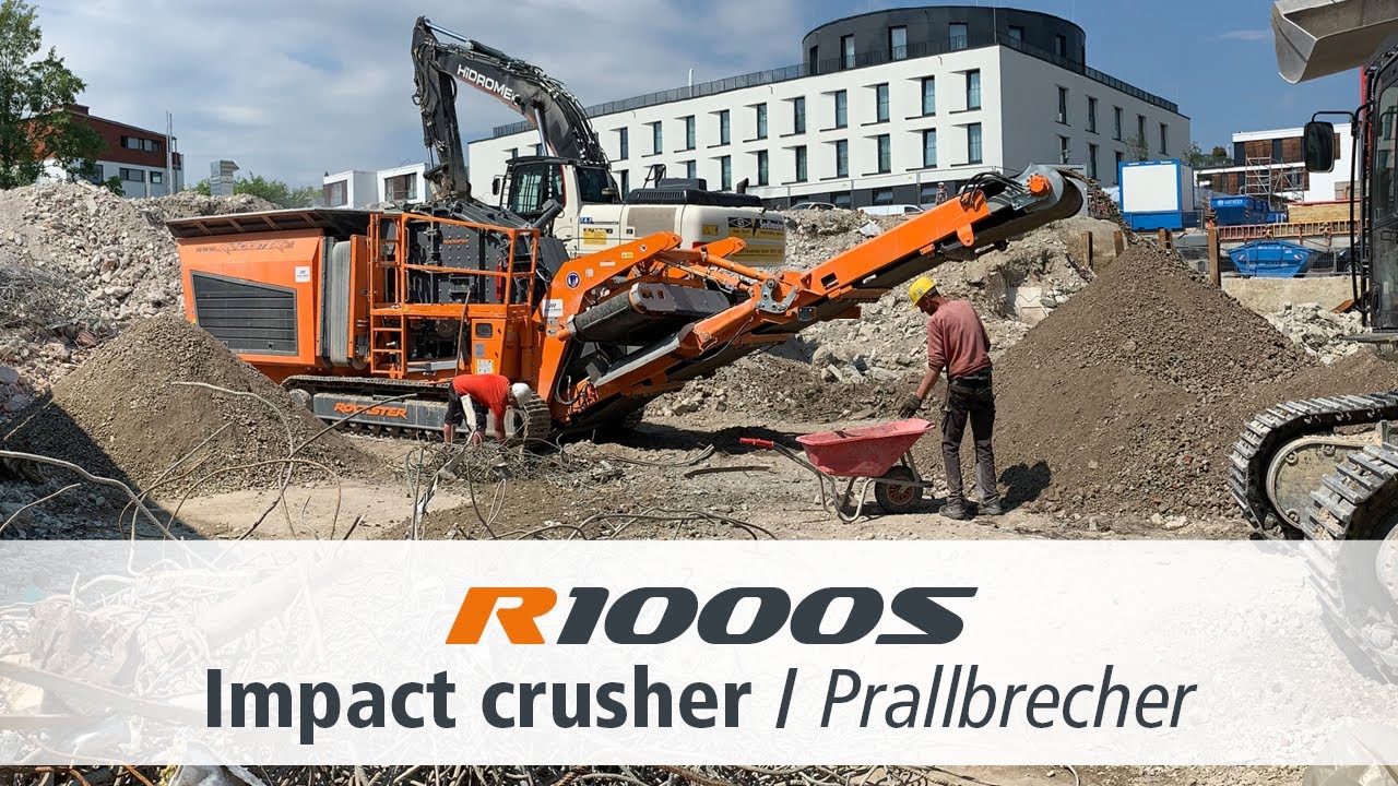 R1000S Closed Circuit Impact Crusher / Mobiler Prallbrecher / Demolition Debris Recycling