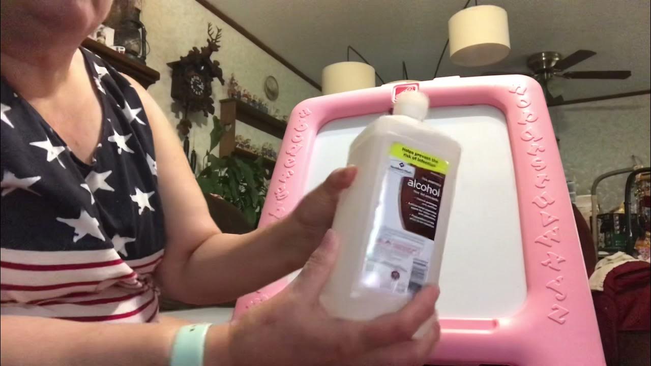 Part 2 Cleaning Dry erase Board with Rubbing Alcohol Vs Hand Sanitizer YouTube