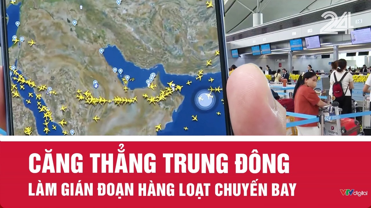Căng thẳng Trung Đông làm gián đoạn hàng loạt chuyến bay | VTV24