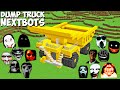 SURVIVAL GIANT DUMP TRUCK BASE JEFF THE KILLER and SCARY NEXTBOTS in Minecraft Gameplay Coffin Meme