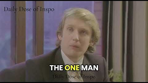 34 years old Donald Trump asked if he would ever run for president #donaldtrump #usa #inspiration