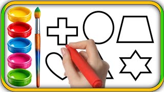 Shapes song for kids | Preschool Learning | Learn 2d shapes | colors for toddlers | Cross Circle 