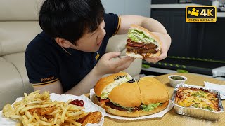 SUB 인기없는 빅버거  Do you like...Big hamBurger?! Cinema Mukbang DoNam 시네마먹방