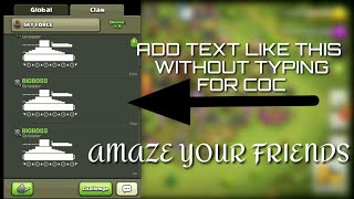 How to add text art for CLASH OF CLANS screenshot 5